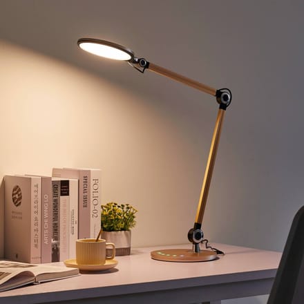 Lindby LED tafellamp Nyxaris, goud, metaal, CCT, 50 cm
