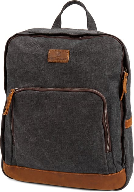 Salt & Hide - Heren - Grijs Canvas Rugzak