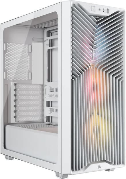 Corsair 3200D RS ARGB White - Case - Miditower - Wit