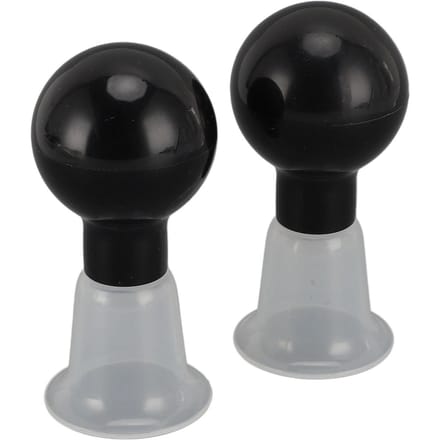 2 stuks Tepelcorrector ABS Vacuüm Tepel Zuignap Tepeltractie Trekker voor Ingetrokken Tepels black