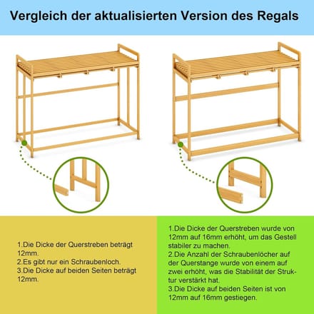 RFWR® Wasmand met Bamboeframe 200L - 4 Vakken Uittrekbare Waszak
