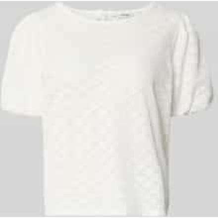 Gebreid shirt met pofmouwen
