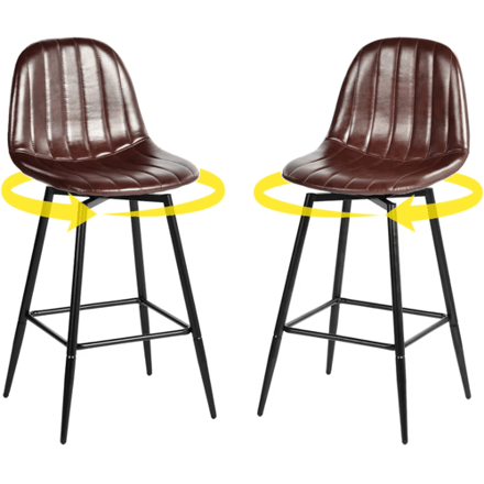 Urban Meuble Barkruk Draaibaar 2-delige Set H67 cm
