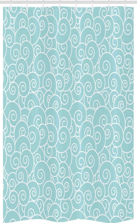 Abakuhaus Abstrakt Douchegordijn – 120x180 cm – Lichtblauw/Wit