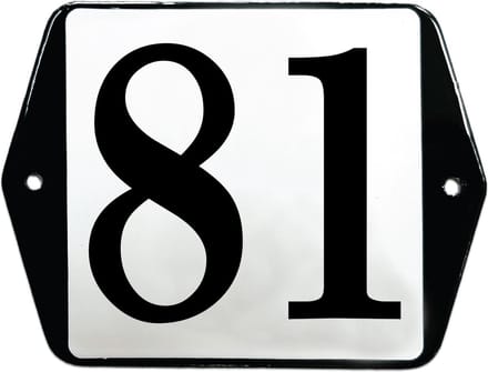 Emaille huisummer model oor - 81