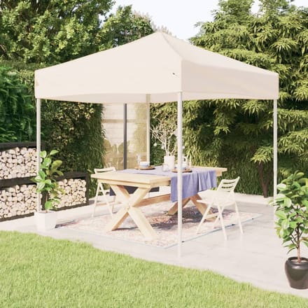 vidaXL - Partytent - inklapbaar - 3x3 - m - crèmekleurig