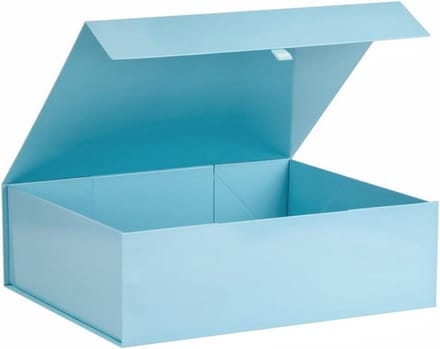 Extra Grote Blauwe Geschenkdoos 45x40 cm met Deksel en Magnetische Sluiting