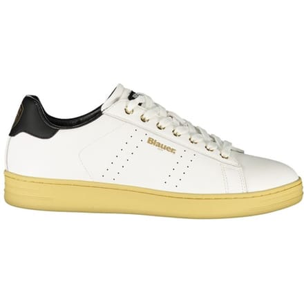 Blauer Witte Polyurethaan Heren Sneaker