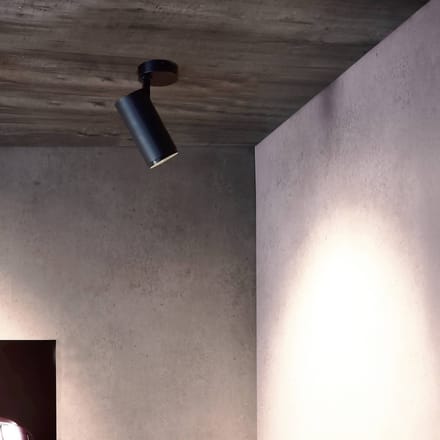 Deko-Light LED plafondspot Lucea 6, zwart, aluminium, 2.700 K