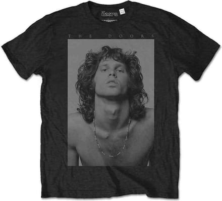The Doors Heren Tshirt -2XL- Jim Beads Boyfriend Zwart