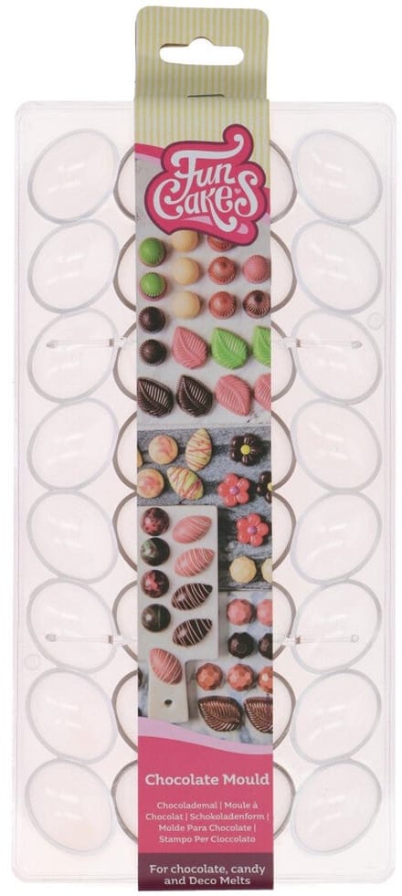 FunCakes Chocolade Mal - Ei - Transparant - Chocoladevorm - Bakvorm Chocolade
