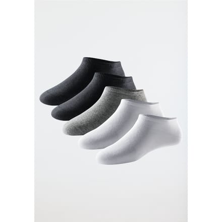 Schiesser Herensokken 5 Pack - Bluebird Heren Sokken - zwart grijs wit