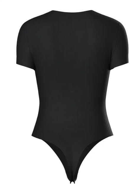Pieces Gladde body korte mouw - PCADINA - Zwart / M