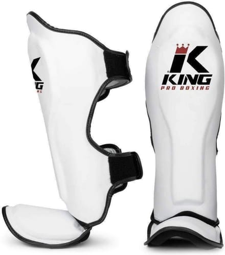 Kickboks Scheenbeschermers King Pro Boxing KPB/SG 3 Wit - L