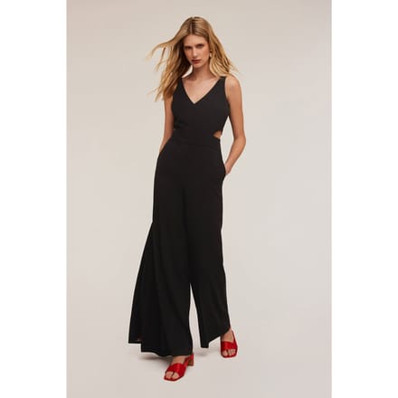 Motivi Jumpsuit With Cut-out In Polyviscose Black Größe: 32 | Jumpsuits Outlet | Damen | Schwarz