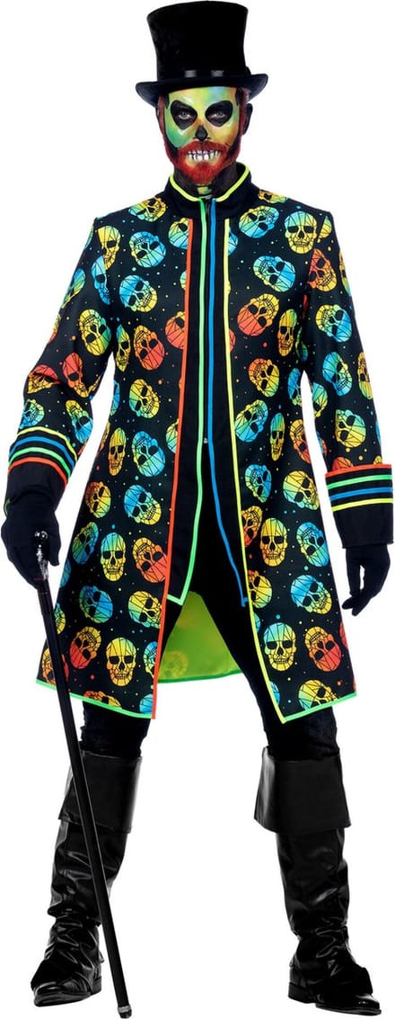 Neon Schedelkoppen Jas - Man