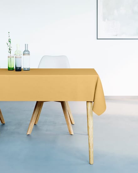 Mistral Home - TAFELKLEED - waterafstotend - 150 x 250 cm - effen kleur - geel