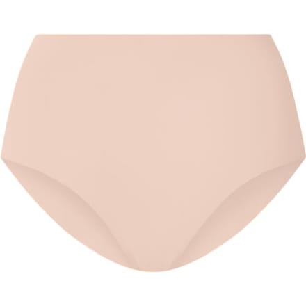 ESMARA Set van 2 dames lasercut onderbroeken met hoge taille - onzichtbaar & seamless (Beige, S (36/38))