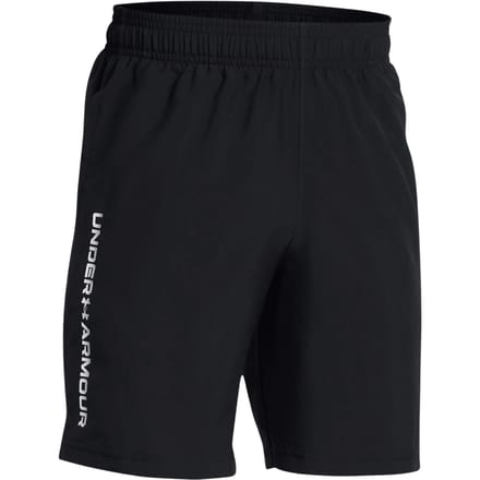 Under Armour UA Tech Woven Wordmark Short-BLK Jongens Sportbroek - Zwart - Wit