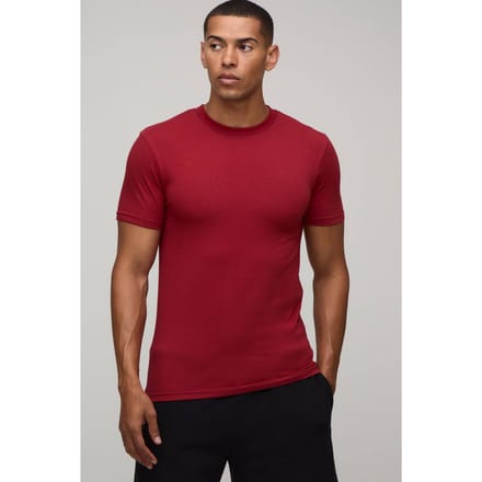 Essentieel Muscle Fit T-shirt | Red | Size Medium