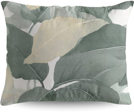 Zelesta Pure Design Katoen Kussensloop set van 2 - Green Forest 80x80cm