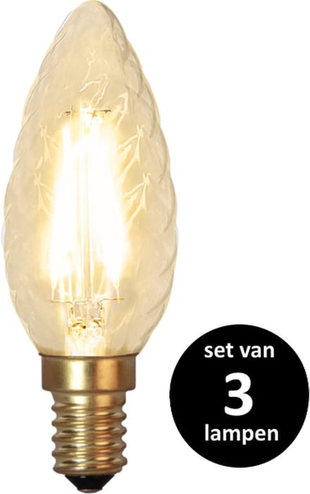 Soft Glow Kaarslamp - E14 - 1.5W - set van 3