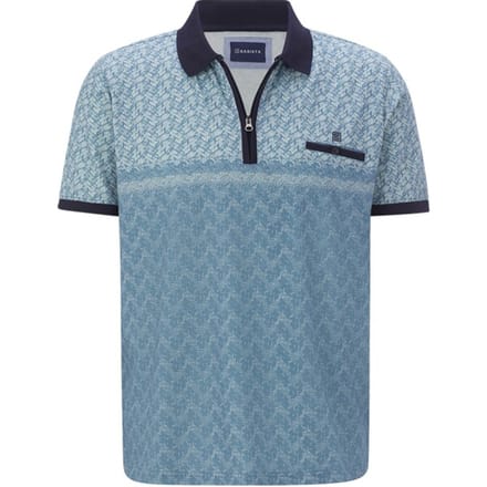 Babista herren Poloshirt - 68/70 - blauw - Plus Size