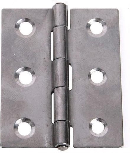 Deltafix scharnieren | vaste pen | 24 x 22 mm | incl schroeven | 4 STUKS