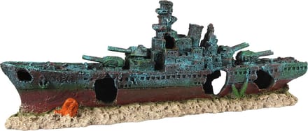 Aqua Della - Aquariumdecoratie - Vissen - Slagschip 2 47,5x9,5x17cm - 1st