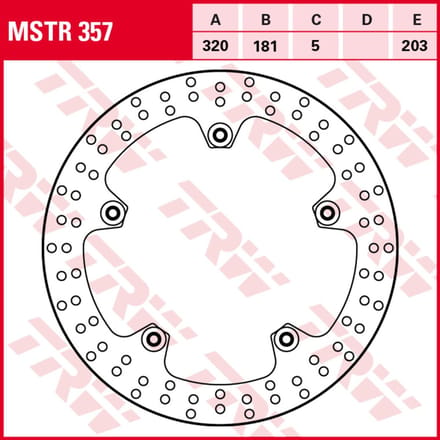 Remschijf TRW MSTR357, 1 Stuk
