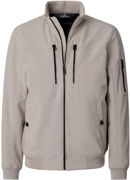 Casa Moda Softshell Jas Met Stretch Opstaande Kraag - XXL