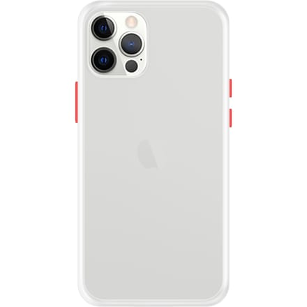 iPhone 12 Pro Max Back Cover - Wit/Transparant