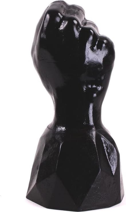 Dark Crystal - Fisting Dildo Met Zware Basis - 24 x 10,8 cm - Zwart