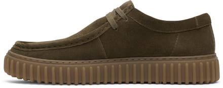 CLARKS Torhill Lo Heren Veterschoenen - Olive Suede
