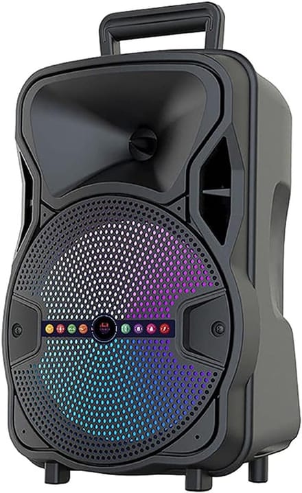 Draagbare Karaoke Bluetooth Speaker met FM Radio en RGB Lichteffecten