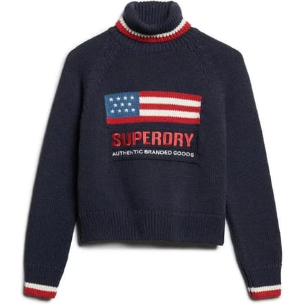 Dames col roulé trui Superdry Americana