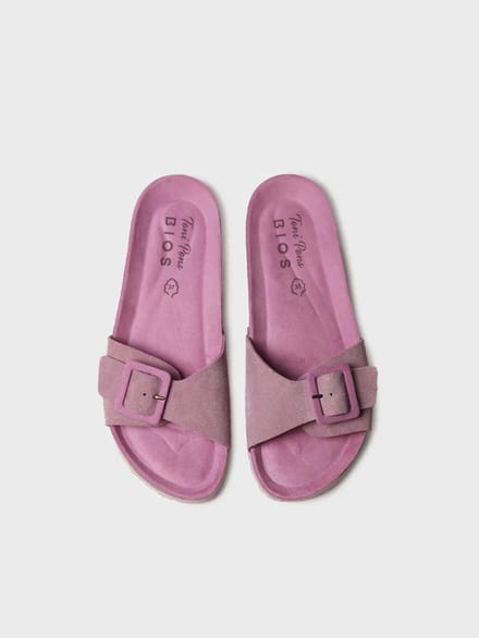 Dames BIO sandaal met gesp en kurken zool | GLIDE-QT