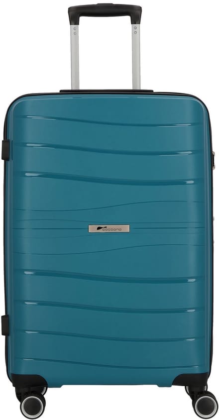 cocoono Leon 4 wielen Trolley 66 cm - Harde bagage - TSA slot - petrol