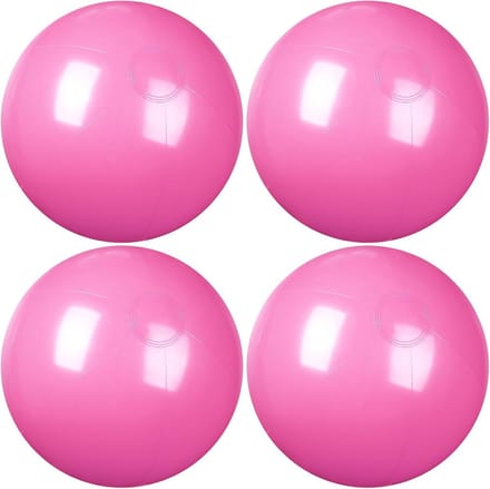 Set van 4 Grote Opblaasbare Strand- en Zwembadballen 18 Inch