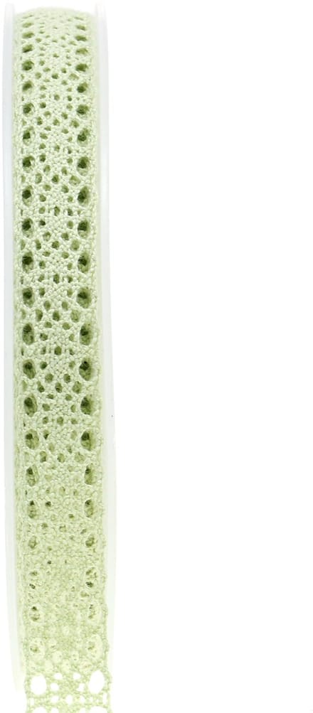 Decoratief lint kant groen 16mm 20m