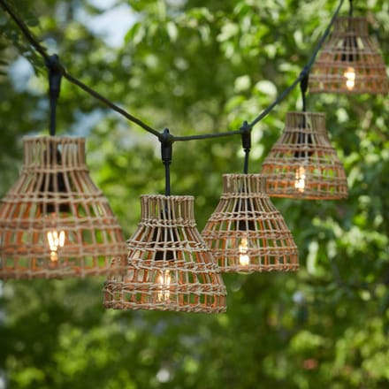 PR Home Sarah lichtketting 5-lamps rotan
