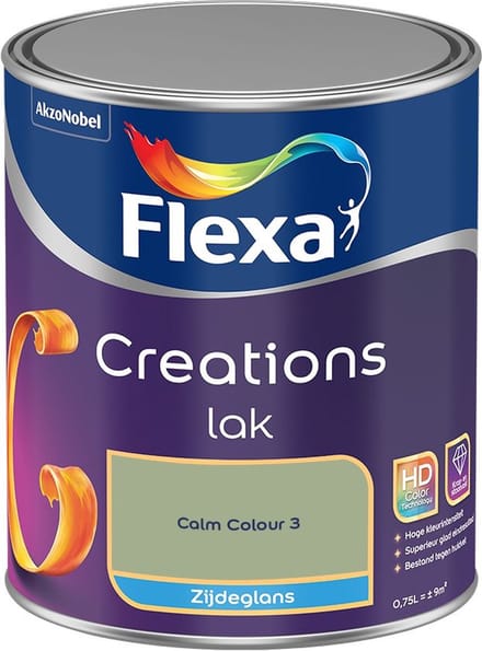 Flexa - Creations Lak Zijdeglans - Calm Colour 3 - Mengverf - 750 Ml