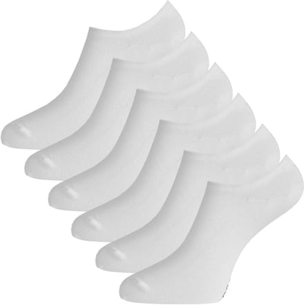 Bamboo Basics Footies Jamie (6-pack) - Wit- Maat 41-46 - Bamboe Sokken - Sneakersokken - Onzichtbare Sokken