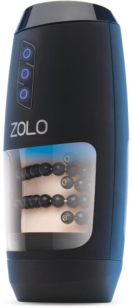 Zolo Masturbator - Beige - 24,7 cm - Oplaadbaar - Waterdicht - Spatwaterdicht
