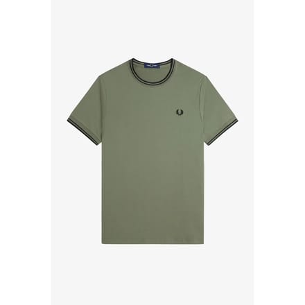 Fred Perry Twin tipped t-shirt - laurel wreath green black