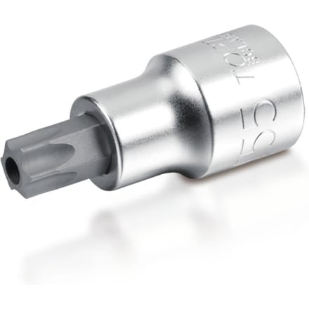 Toptul Torx Tamper Bit Dop 1/2 T30 Chroom Satijn