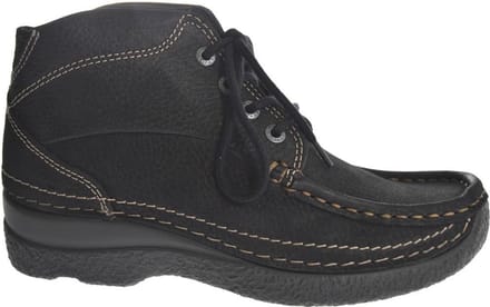 Wolky 0624290 000 Dames Veterschoenen - Zwart - 41