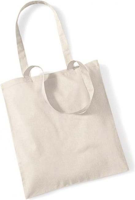 Westford Mill Bag For Life - Long Handles WM101 - Sand - 38 x 42 cm