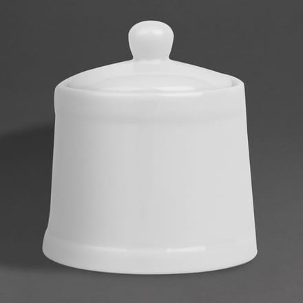 Olympia Whiteware Pier Suikerpot met deksel - 250ml (Doos 6)