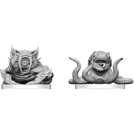 Pathfinder Battles Deep Cuts Unpainted Miniature Bogwid & Slurk 13 cm